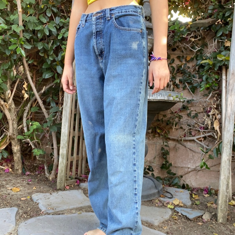 high rise baggy vintage jeans